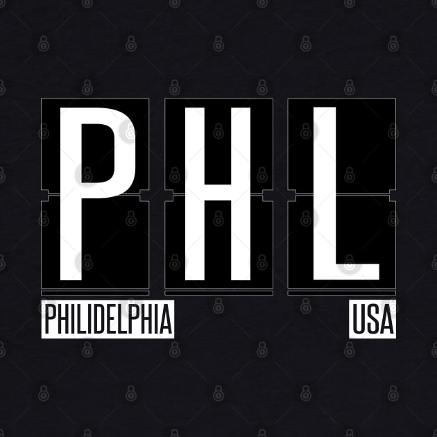 PHL - Philadelphia, PA Airport Code Souvenir or Gift Shirt by HopeandHobby